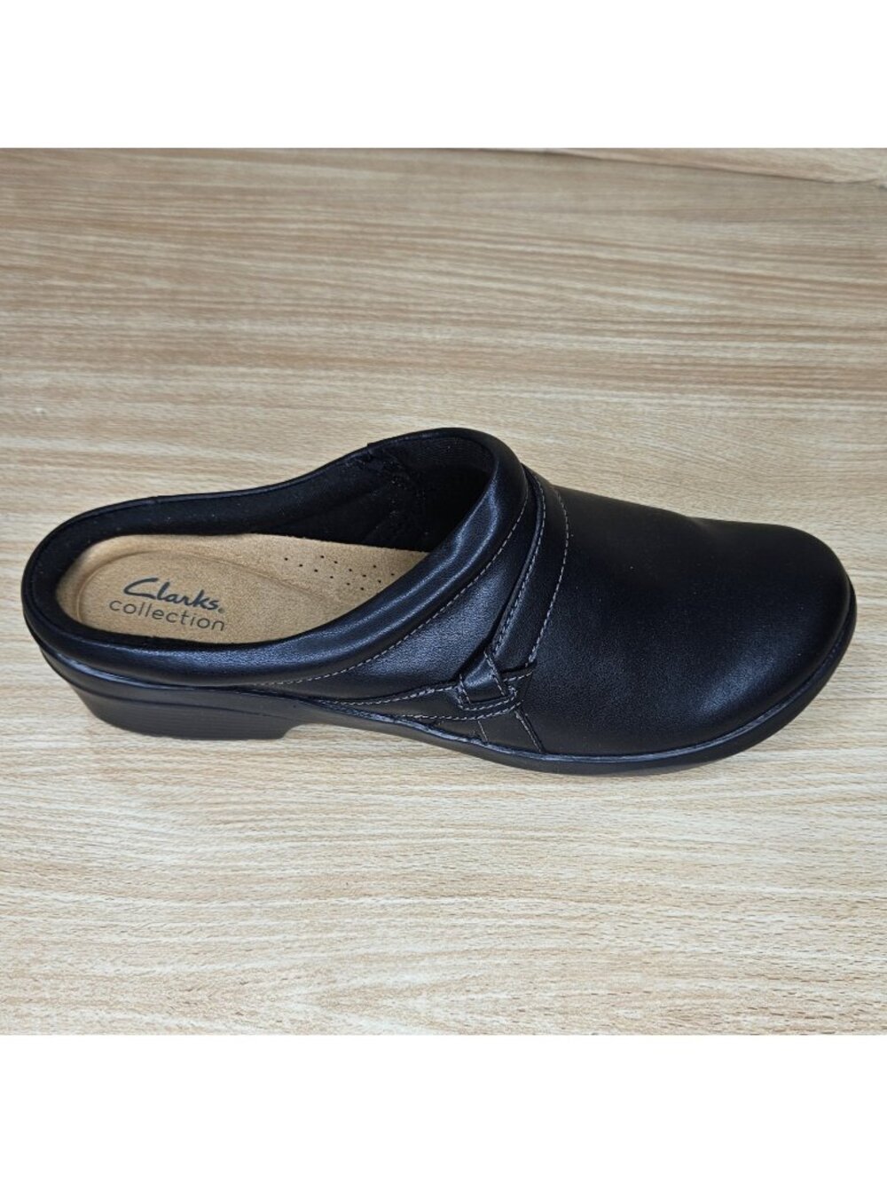 Clarks Womens Black New Angie Mist Slip On Mule 12M